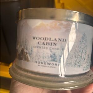 HomeWorx Woodland Cabin Candle - Silver